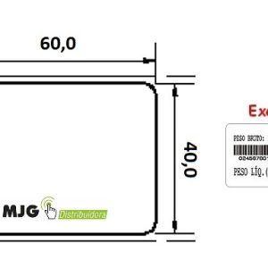 Etiqueta Térmica Adesiva 60mm x 40mm - 21 metros (60X40)