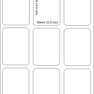 Etiqueta Adesiva Branca 30mm x 40mm x 3 colunas (35 Metros) - Papel Couché 20g (30x40x3)