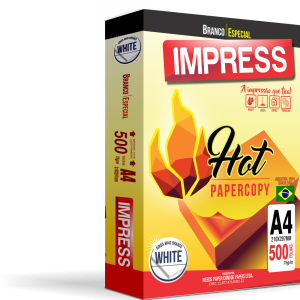 Papel Sulfite A4 75g 210mm x 297mm - Hot Papercopy/Branco Especial - 500 folhas