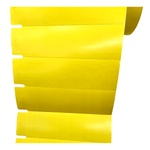 Etiqueta Adesiva (com cola) Cor: Amarela - para Gôndola/Prateleira 105mm x 30mm (30 metros) (105X30) - Papel Couche / Para impressora Argox